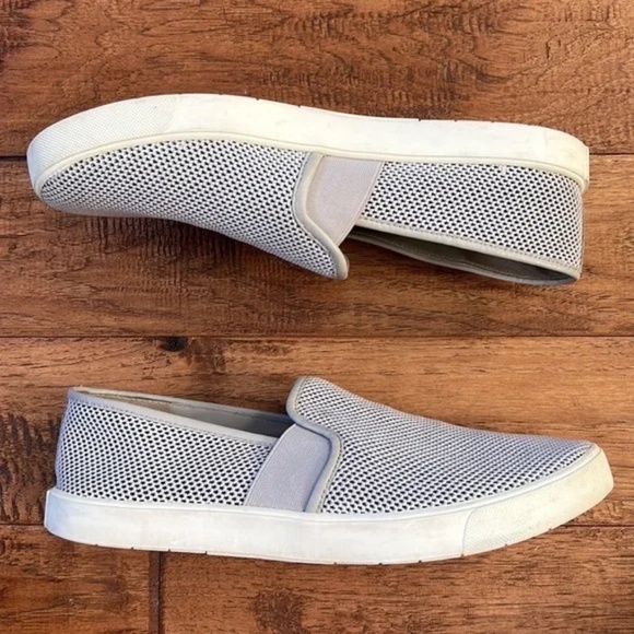 Vince Preston B Perforated Slip-On Sneakers Gray Women's Size 8.5 - Picture 8 of 12